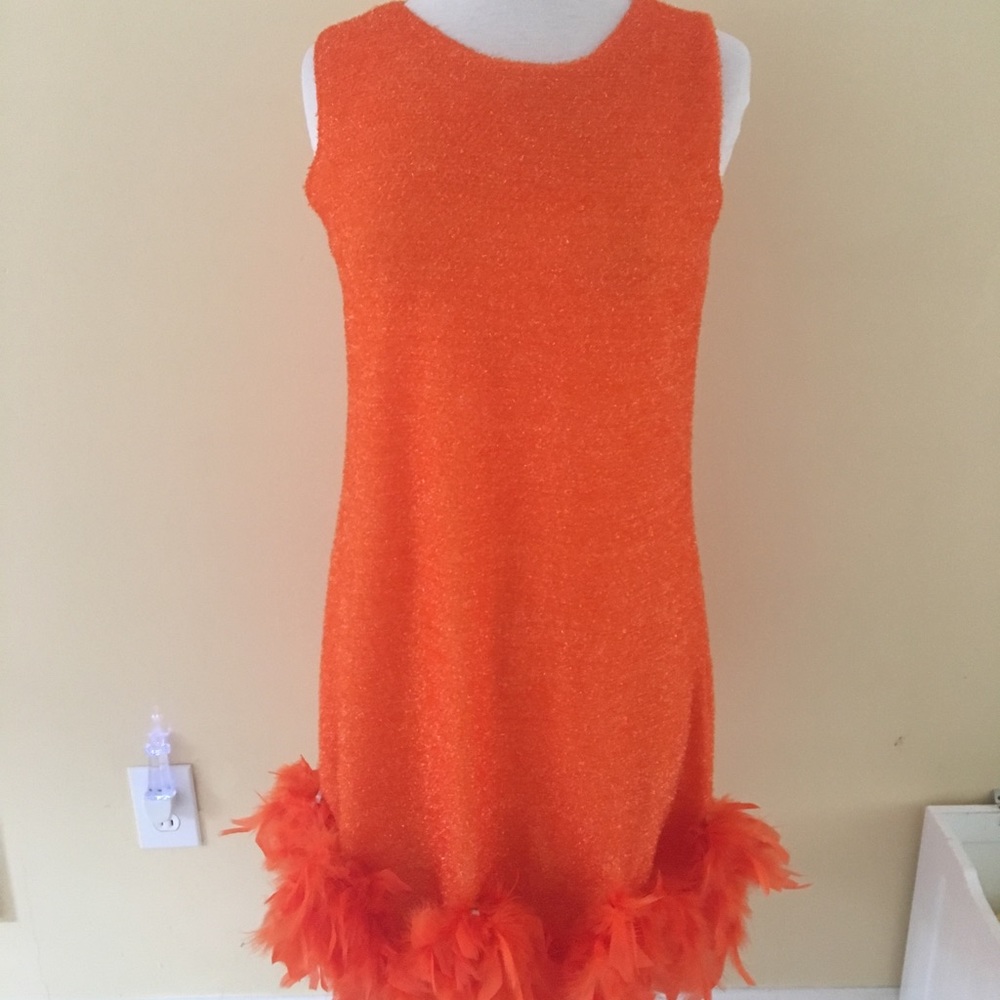 orange flapper womens halloween costume Hair band